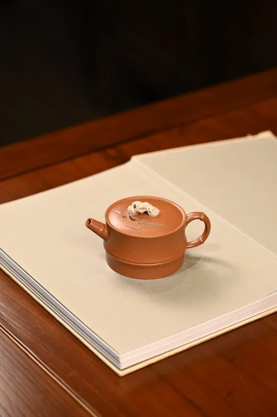 手工紫砂壺竹段設計 紫砂茶具收藏佳選 2