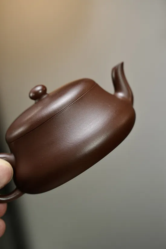 紫砂壺君德老紫泥130cc內推7孔手工藝品 2