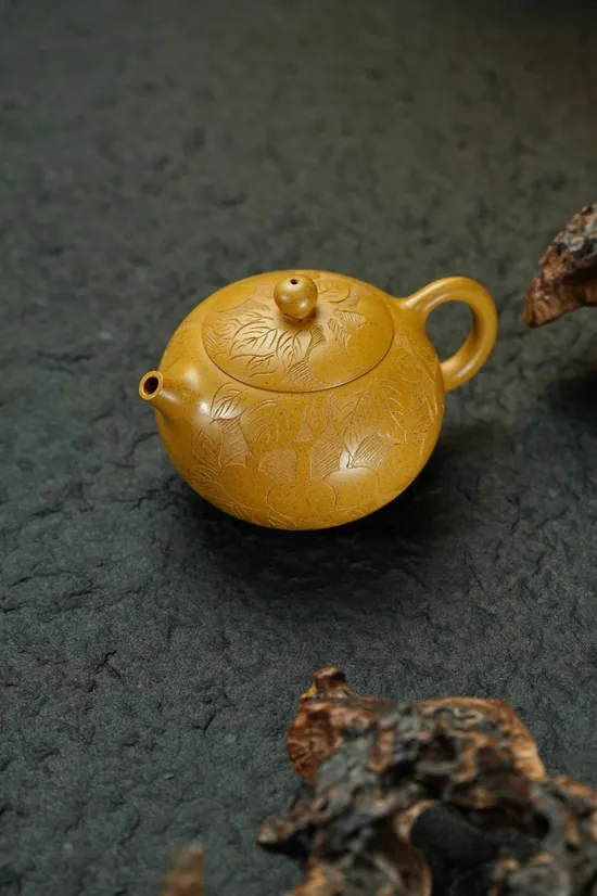 紫砂壺西施經典款原礦黃金段230cc7孔 1