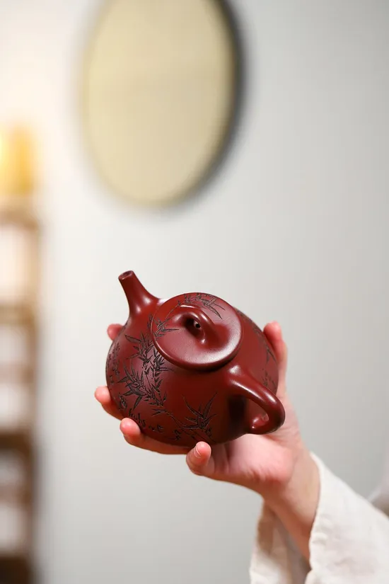 紫砂壺龍血砂手工精品 1