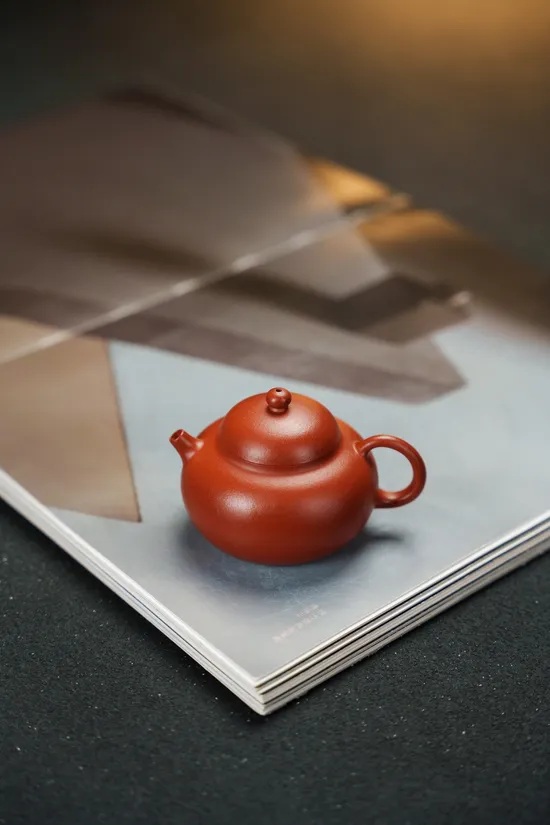 紫砂壺文旦精品130cc原礦小紅泥輕胚精工 1