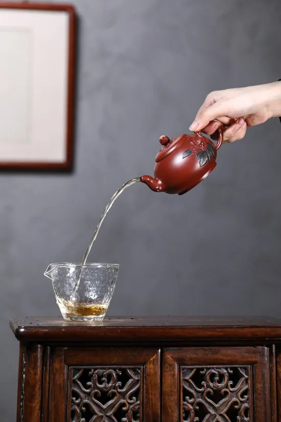 紫砂壺 繁花似錦 國家級工藝美術師製 2