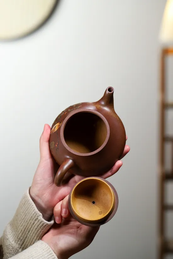 楊軍保漢棠石瓢紫砂壺 精緻工藝與高品質柴燒 2