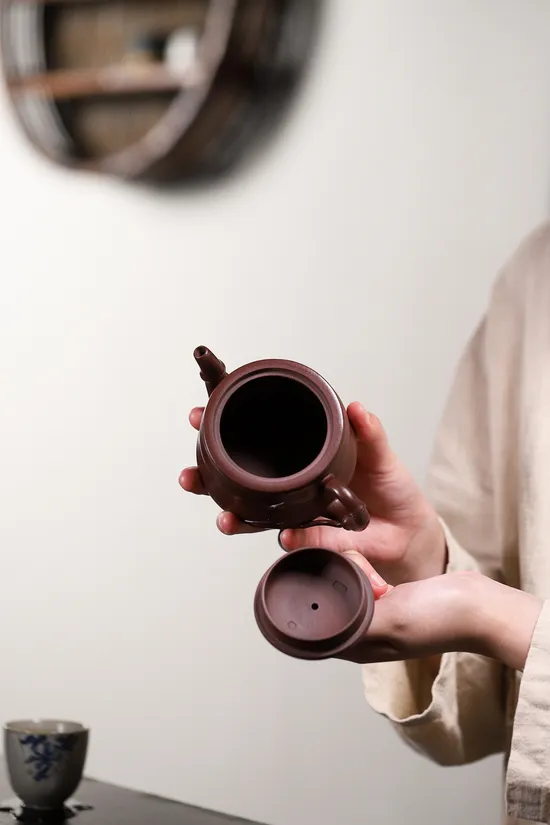 紫砂壺 葫蘆竹 工藝美術師尹聽娣 傳統手工製作 1