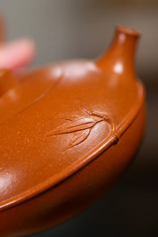 紫砂壺楊鵬竹報平安200cc沉香泥精品 2