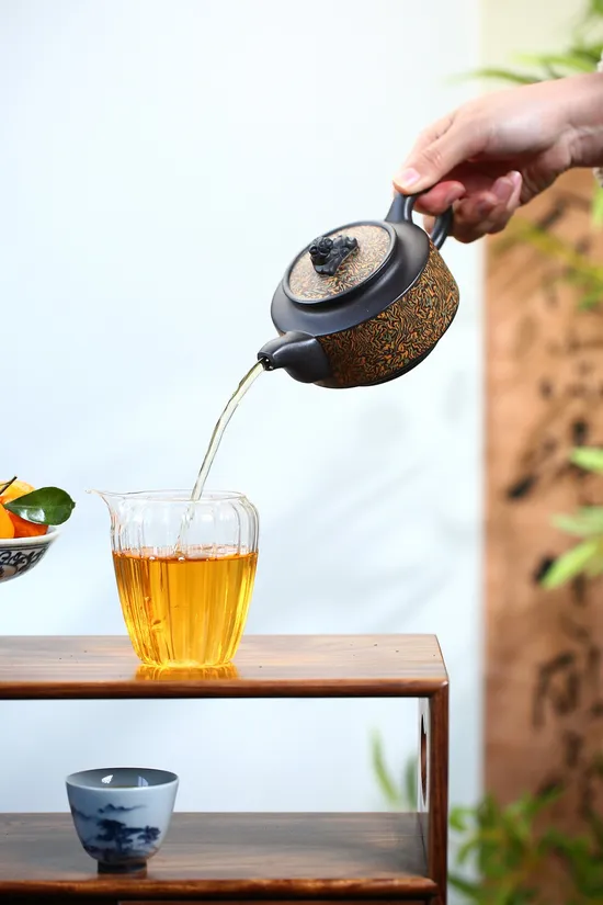 紫砂壺虎虎生威原礦高黑料手工茶具 2