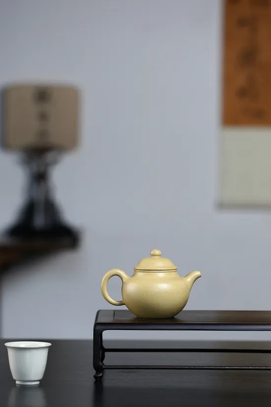 紫砂壺蓮子工藝美術師鮑玉華原礦綠泥240cc 1