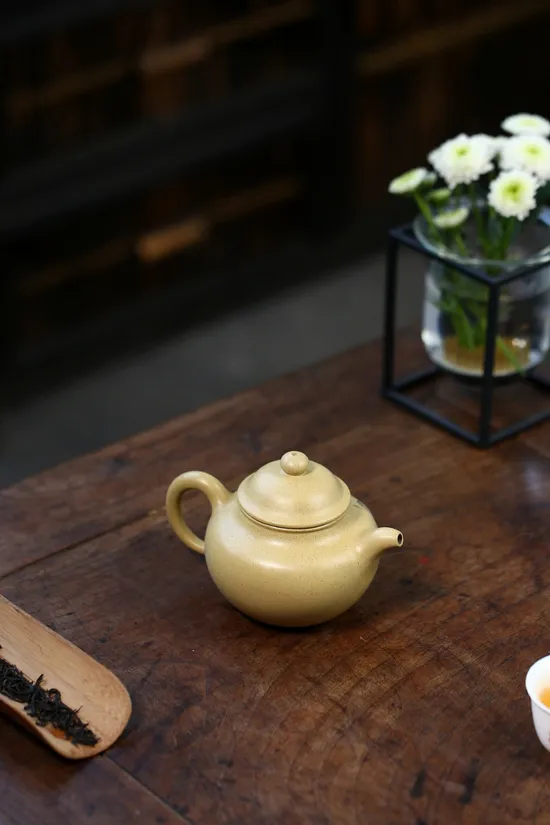 紫砂壺蓮子工藝美術師鮑玉華原礦綠泥240cc 2