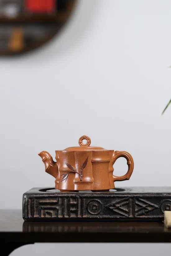 紫砂壺一捆竹黃降坡泥國工精品 2