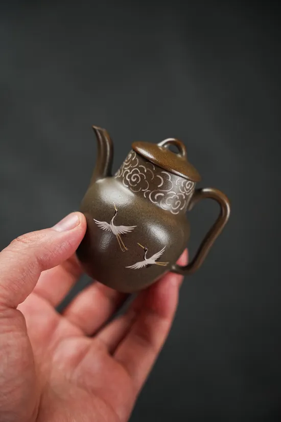 紫砂柴燒壺手繪精品 2