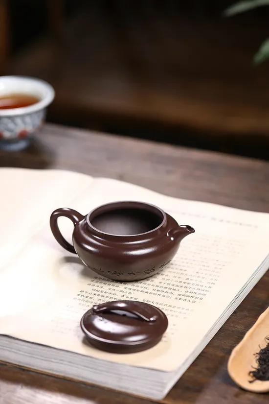 紫砂壺 鮑玉華 藍天藝術 深井老紫泥 壺藝精品 2