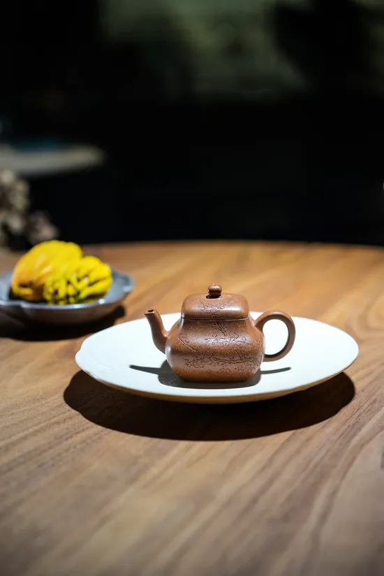 紫砂壺四方君德段泥100cc 1