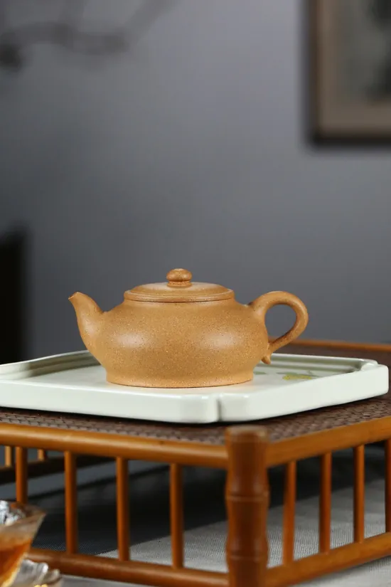 紫砂壺寶燈高俊傑手工製作原礦七彩老段泥 1