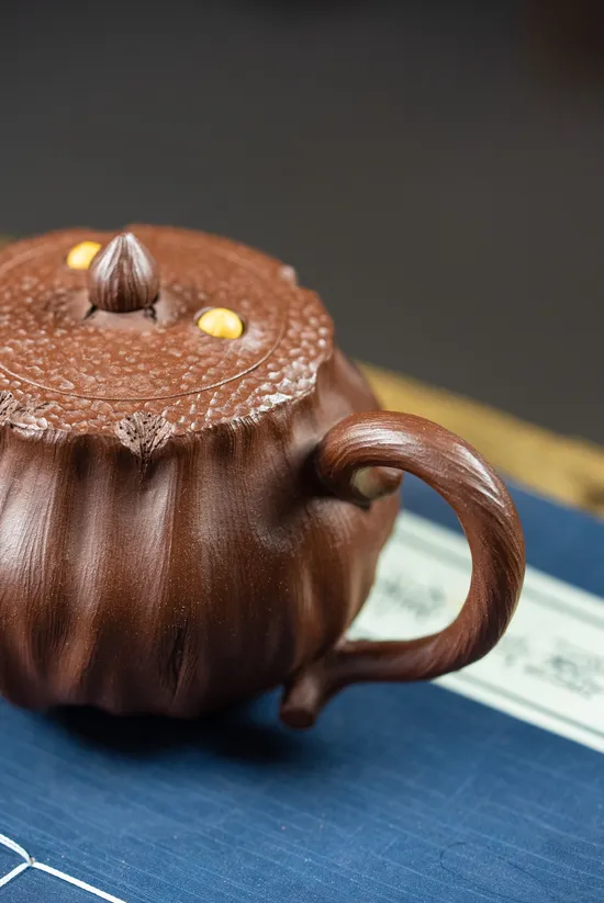 紫砂壺 蓮子壺 原礦老紫泥 裴老師手作 1