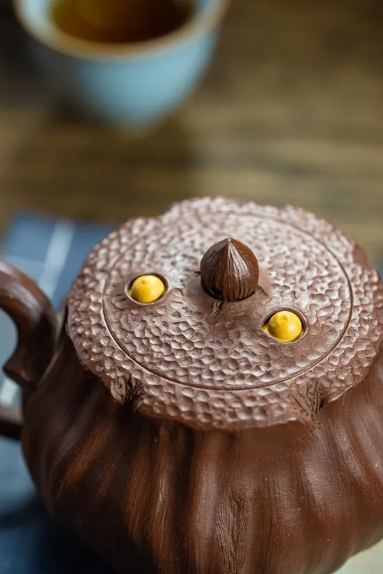 紫砂壺 蓮子壺 原礦老紫泥 裴老師手作 2