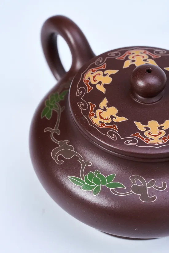 紫砂壺福緣原礦老紫泥黃自英手工製作 1