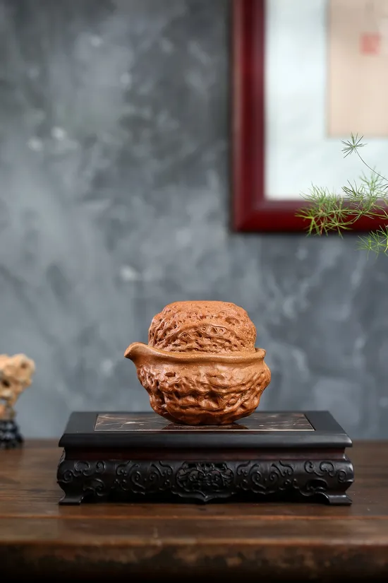 紫砂壺核桃快客杯國工佳作 1