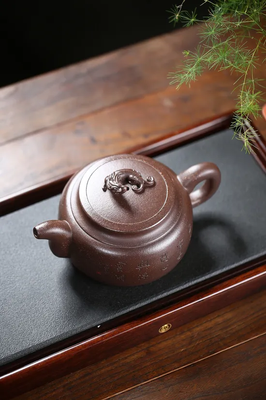 紫砂壺螭龍周盤高建中精品 2