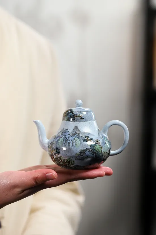 任瑞華紫砂壺思亭款式 泥料海藍 壽命長久 1