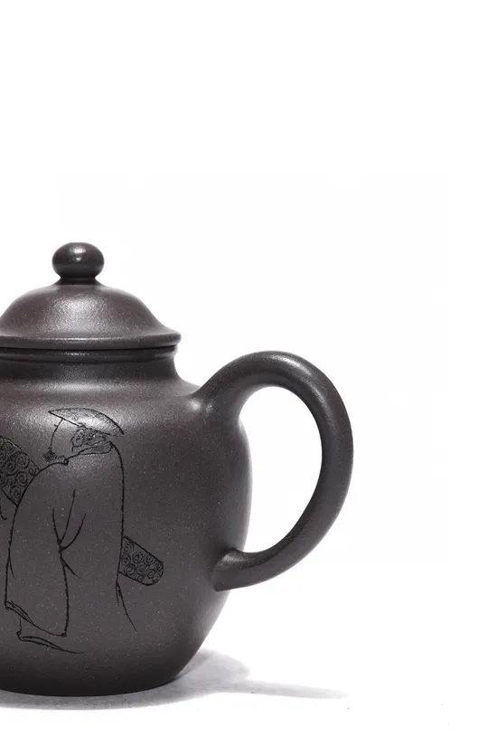 紫砂壺 橄欖壺 原礦天青泥 工藝美術師王雅麗 2