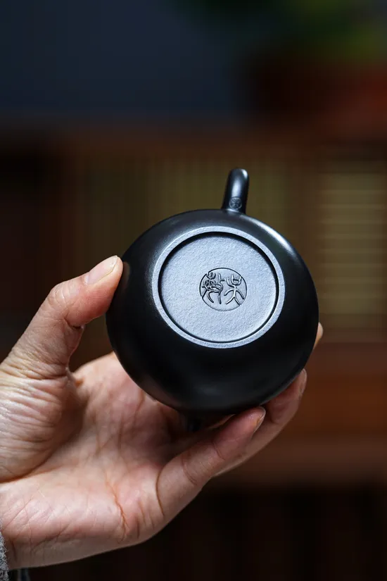 紫砂壺文旦泥料原礦大紅袍手工製作 2