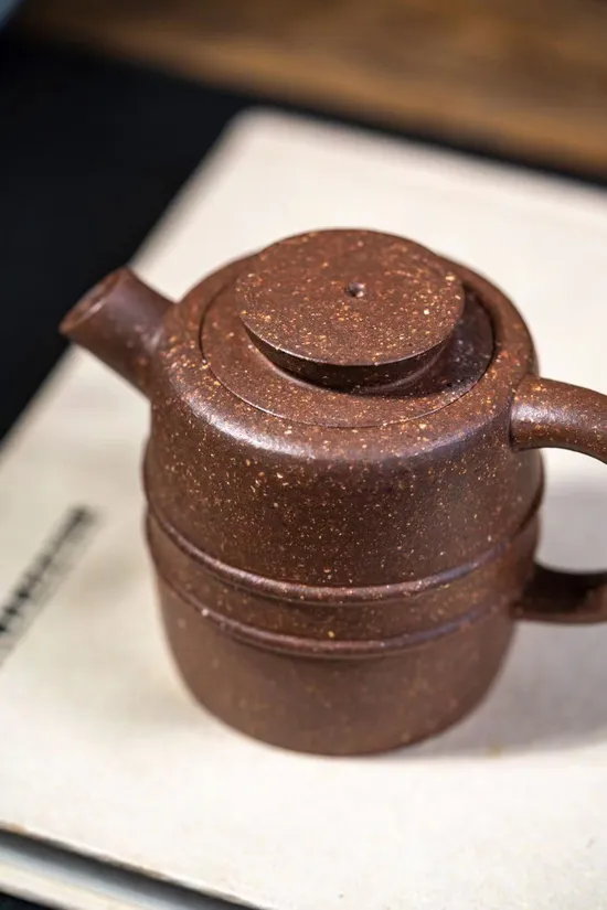 紫砂壺李荷生國工巨輪170cc老段泥 2