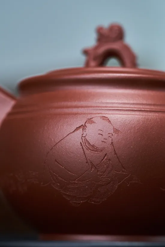 紫砂壺靈猴獻瑞原礦底槽清工藝美術師王正紅製 2