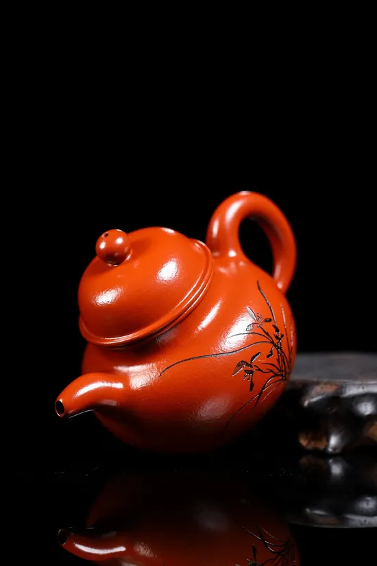 沈寅華掇球紫砂壺 珍藏級大紅袍茶具 1