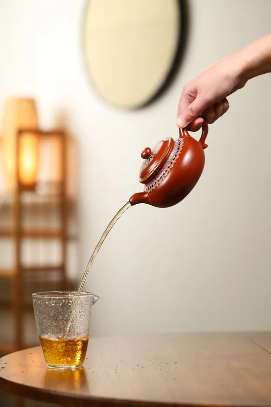 楊鵬老師紫砂壺繁花似錦仿古泥料七十年代大紅袍 2