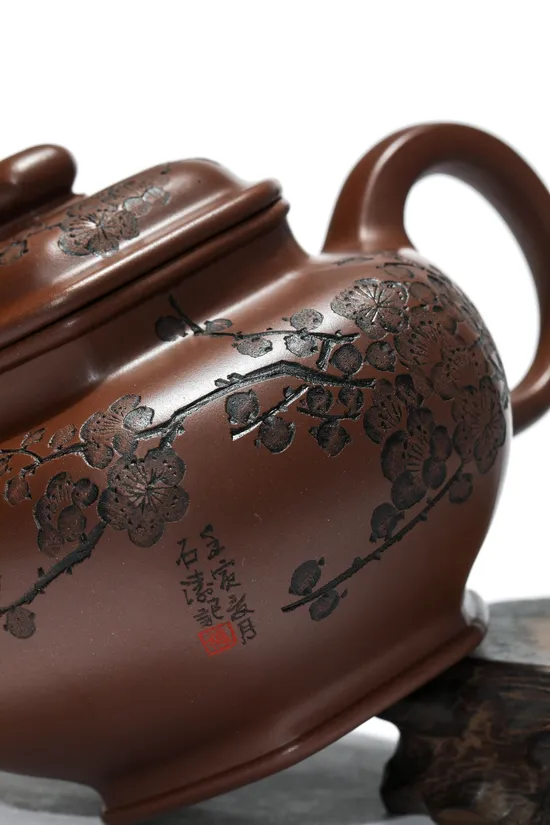 紫砂壺劉蓉萍雙正高精品六方掇只原礦老料550cc 2