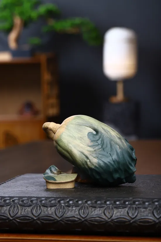 紫砂壺收藏級作品【百財】研高大師手工製作 1