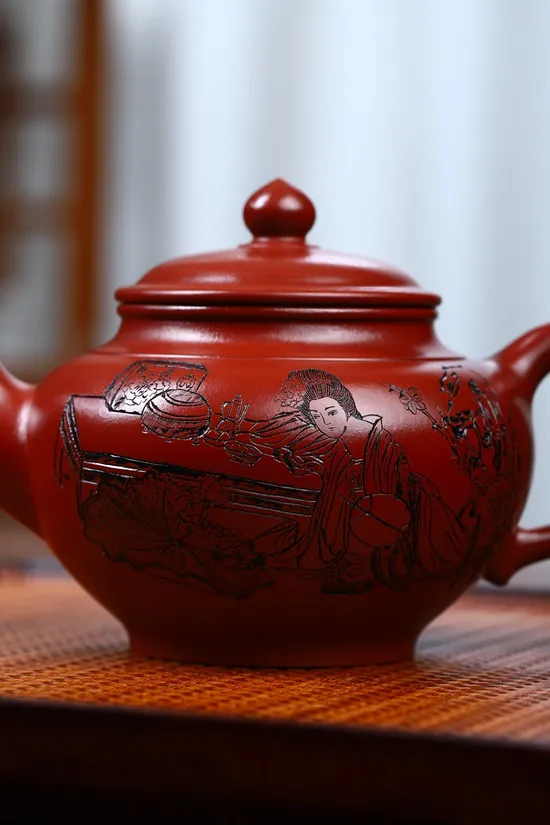 紫砂壺【笑櫻】原礦大紅袍手工製作 2