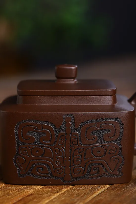 紫砂壺四方懷古 王老師手工製作 原礦底槽清 1