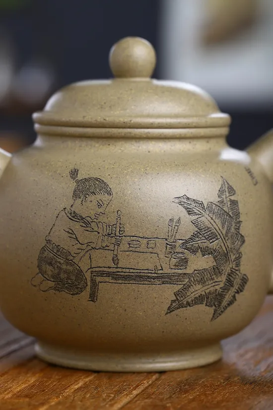 紫砂壺高德鐘玫瑰精品手工製作 2