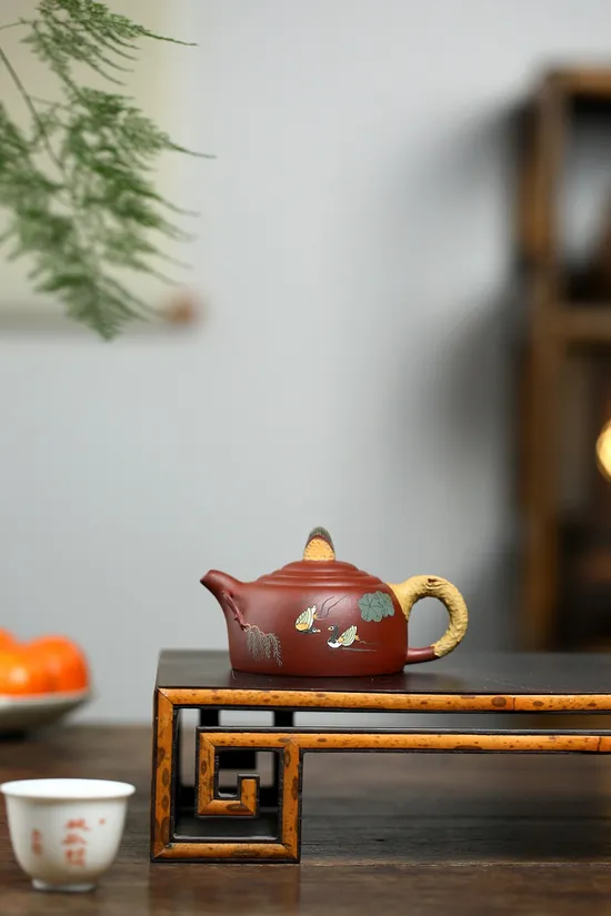 紫砂壺惠風和暢工藝美術師鮑玉華原礦底槽清茶具 2