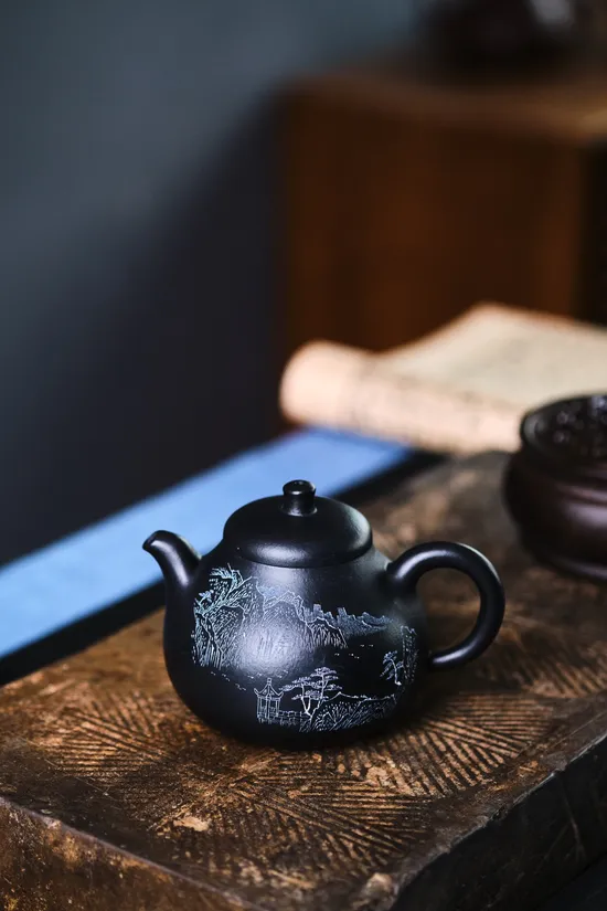 尹懷高工紫砂壺乳鼎原礦底槽清20cc 1