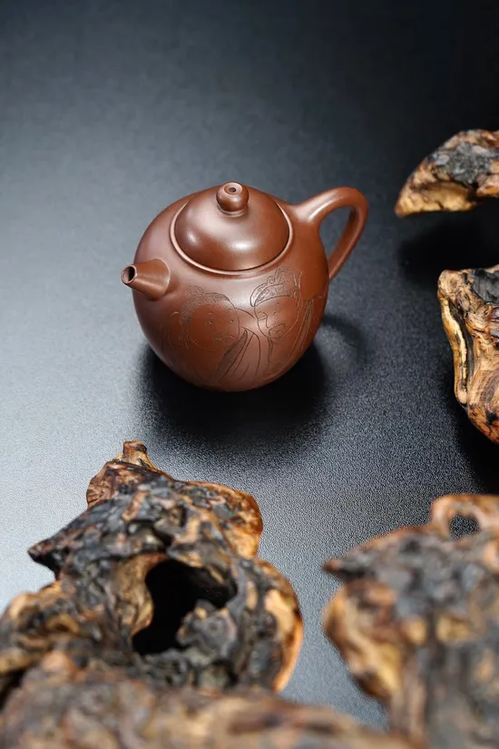 紫砂壺手工製作原礦文革料永利圈鈕160cc 2