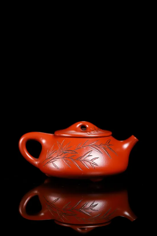 徐南紫砂石瓢壺 省級陶瓷藝術大師親製 2