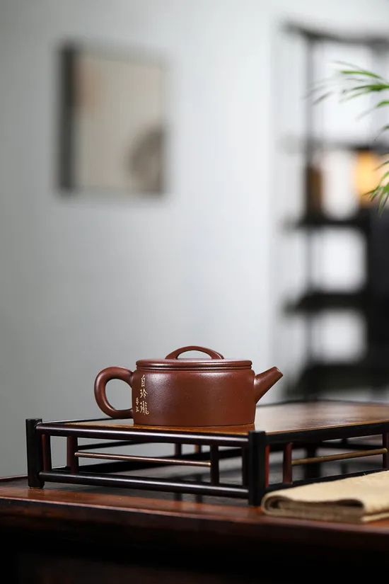 紫砂壺漢瓦吳偉明手工泥繪茶具 1