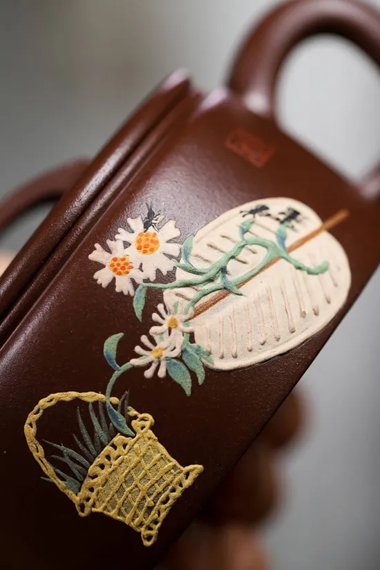 紫砂壺漢瓦吳偉明手工泥繪茶具 2