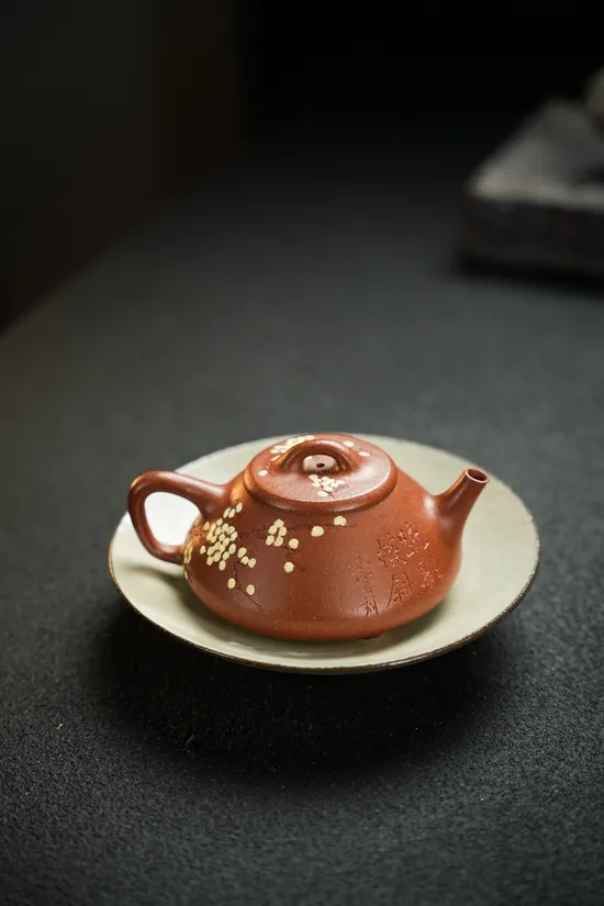 任瓢慕古紫砂壺180cc原礦降坡料手工製作 2