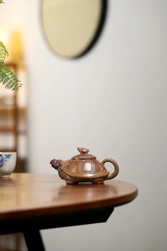 楊軍保老師柴燒紫砂壺 母子情深160cc 2