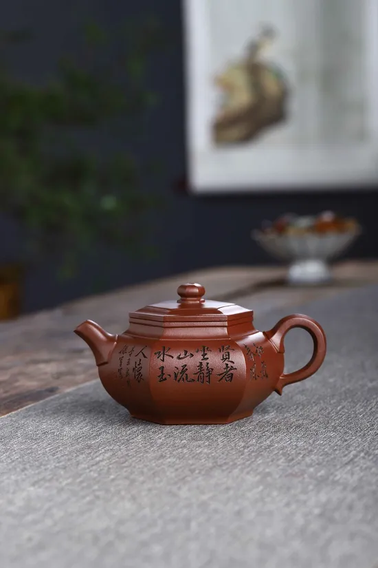 何其仙紫砂壺手工製壺大彬六方高品質茶具 1