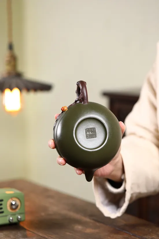 紫砂壺 國家級工藝師史福棠聖桃作品 精緻手工茶具 2