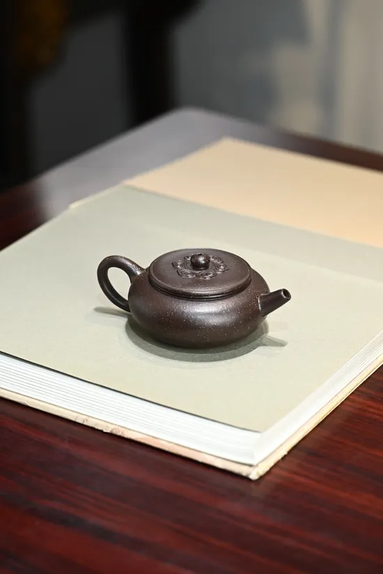 紫砂壺天青泥手工製作 祥雲設計 2