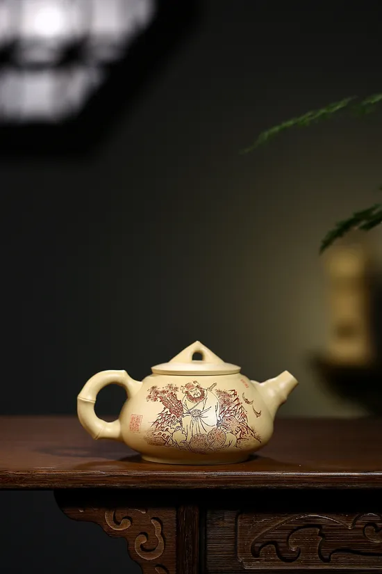 高夏瑞娟紫砂壺 稀有本山綠泥 工藝精湛收藏佳品 1