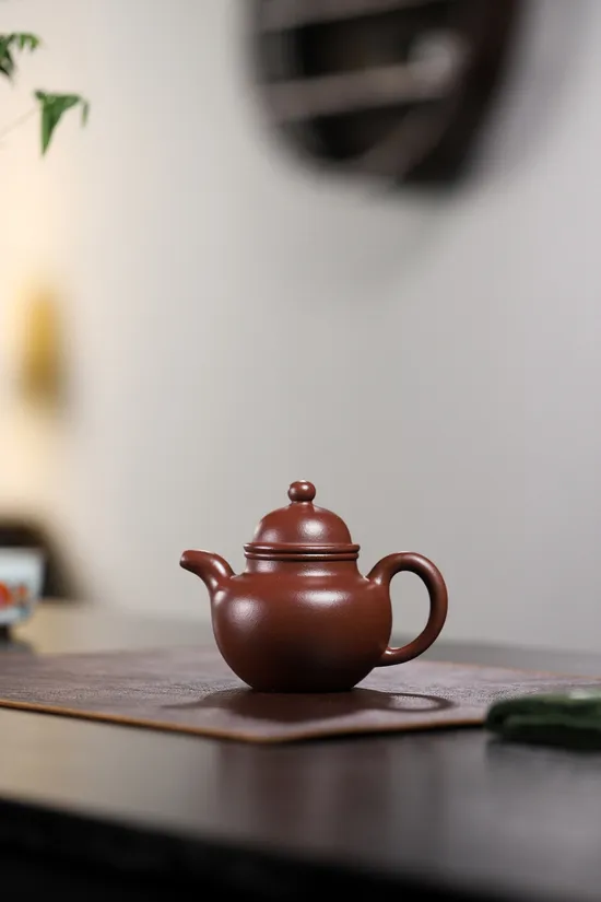 紫砂壺掇球底槽青230cc手工製作 1