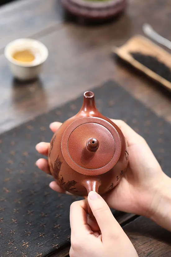 紫砂壺漢鐸款國藝師鮑玉華製作 2