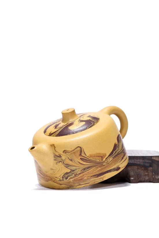 紫砂壺天際｜工藝美術師張娟手作黃金段泥220cc 1