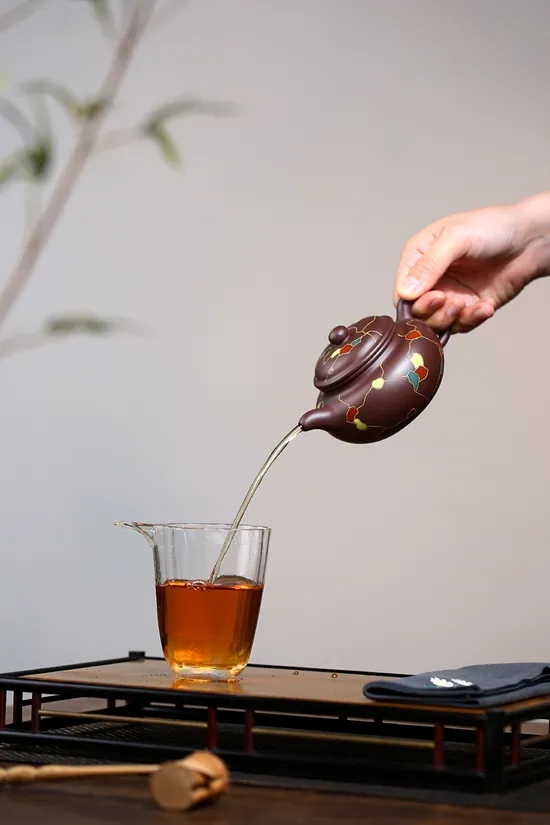 紫砂壺 仿古 鮑玉華工藝美術師 原礦老紫泥 2